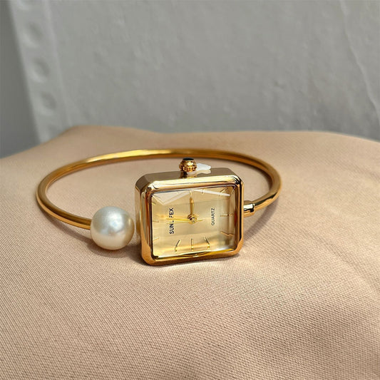 Pearl Pearl Bracelet Watch Elegant Niche Jewelry Timepiece