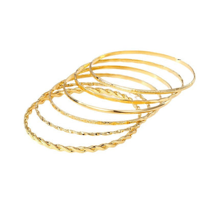 5-7 Piece Women’s Bracelet Set Creative Twisted Hip Hop Style