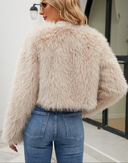 Fashion Fur Short Warm Jacket