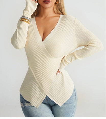 Irregular Cross Sweater