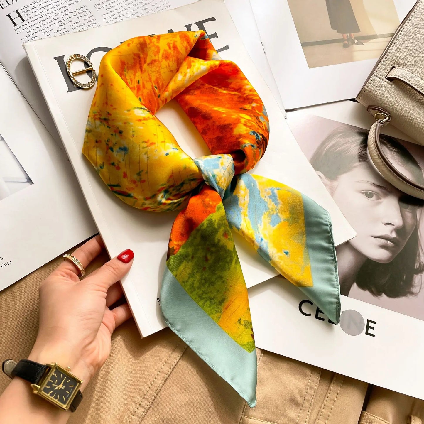 Fashion Printed Polyester Scarf
