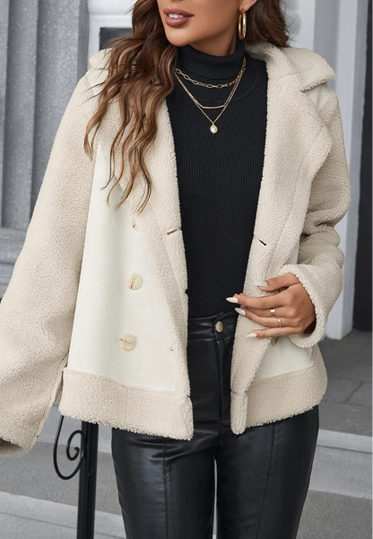 Plush Short Trendy Streetwear Jacket for Autumn & Winter