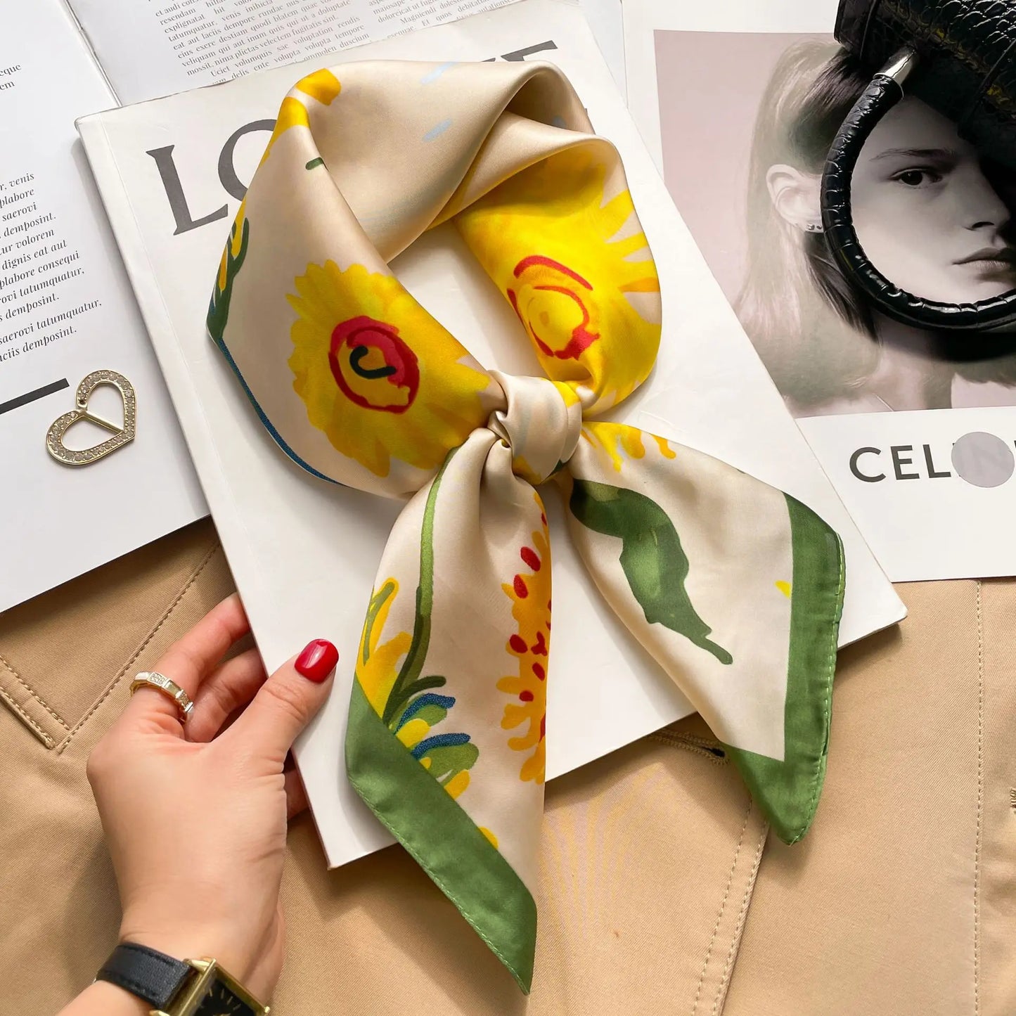 Fashion Printed Polyester Scarf