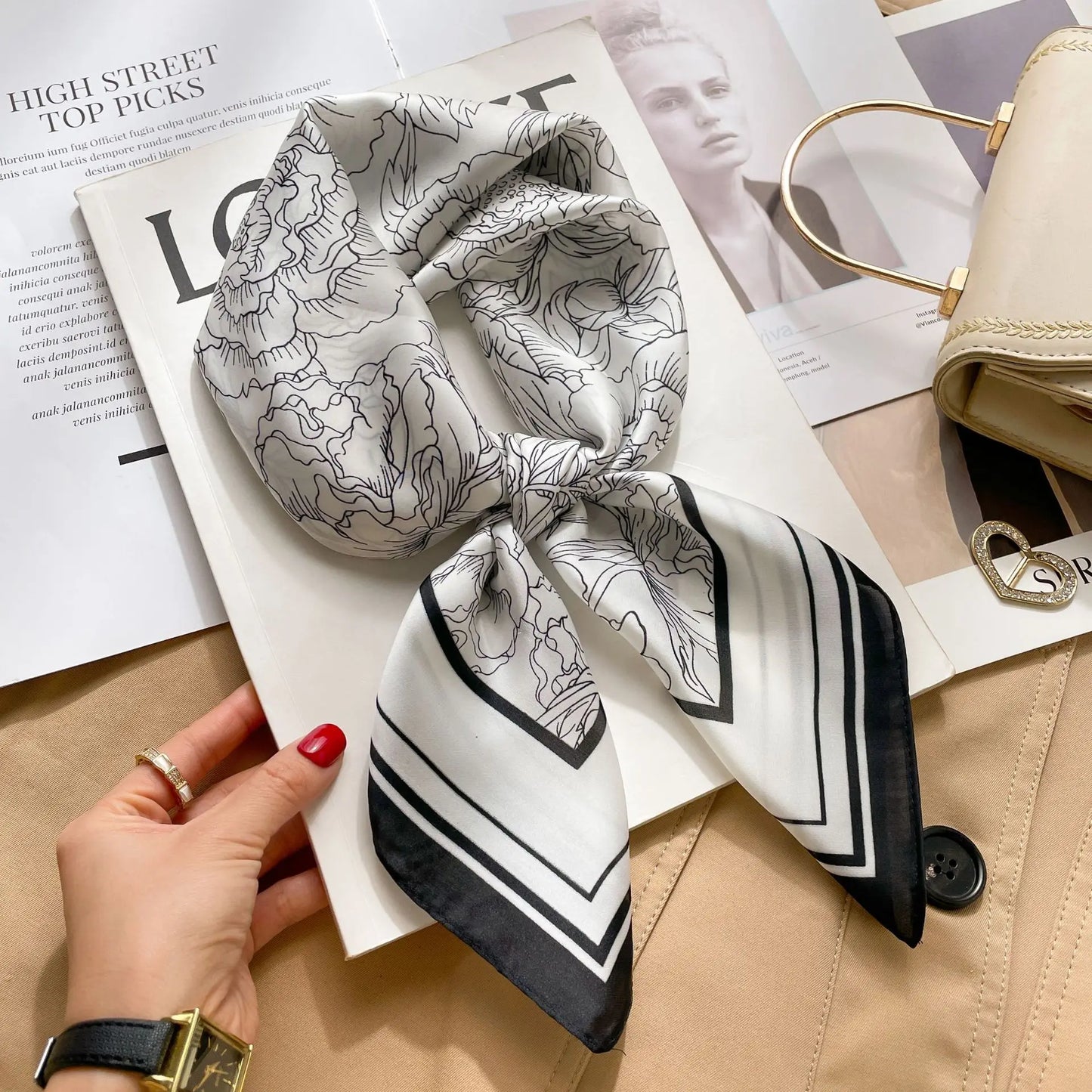 Fashion Printed Polyester Scarf