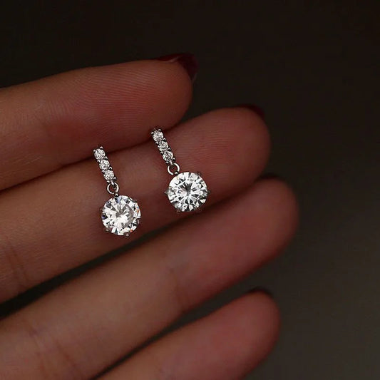 Cute Water Drop Stud Earrings for Women – Fashion Cubic Zirconia Jewelry