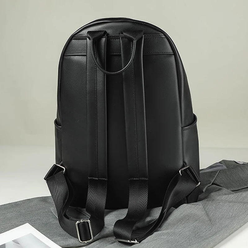 Soft Leather Backpack Large Capacity