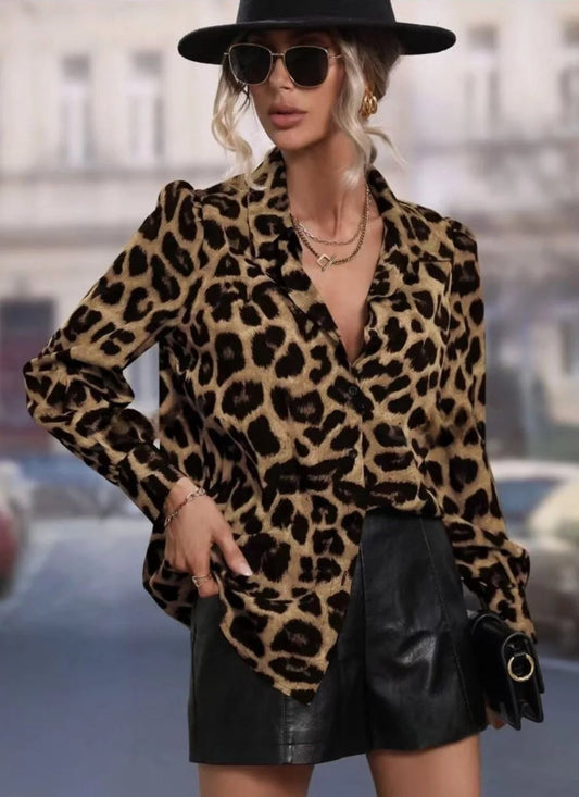 Leopard Print Stylish Blouses