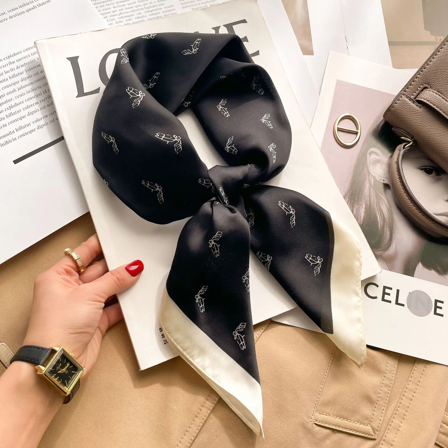 Fashion Printed Polyester Scarf