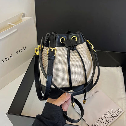 Vintage Quilted  Lightweight Bucket Bag