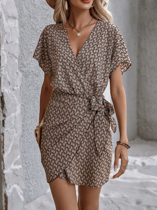 V-Neck Waist-Up Dress