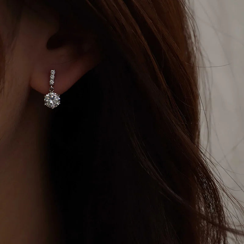 Cute Water Drop Stud Earrings for Women – Fashion Cubic Zirconia Jewelry