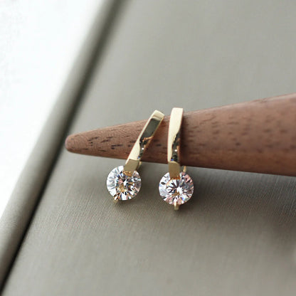 Cute Water Drop Stud Earrings for Women – Fashion Cubic Zirconia Jewelry