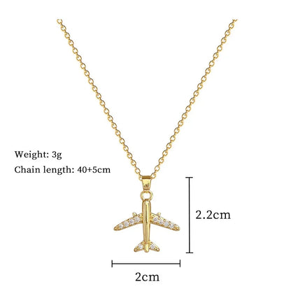 VAYORK Airplane Necklace – Classic Elegance with a Modern Twist
