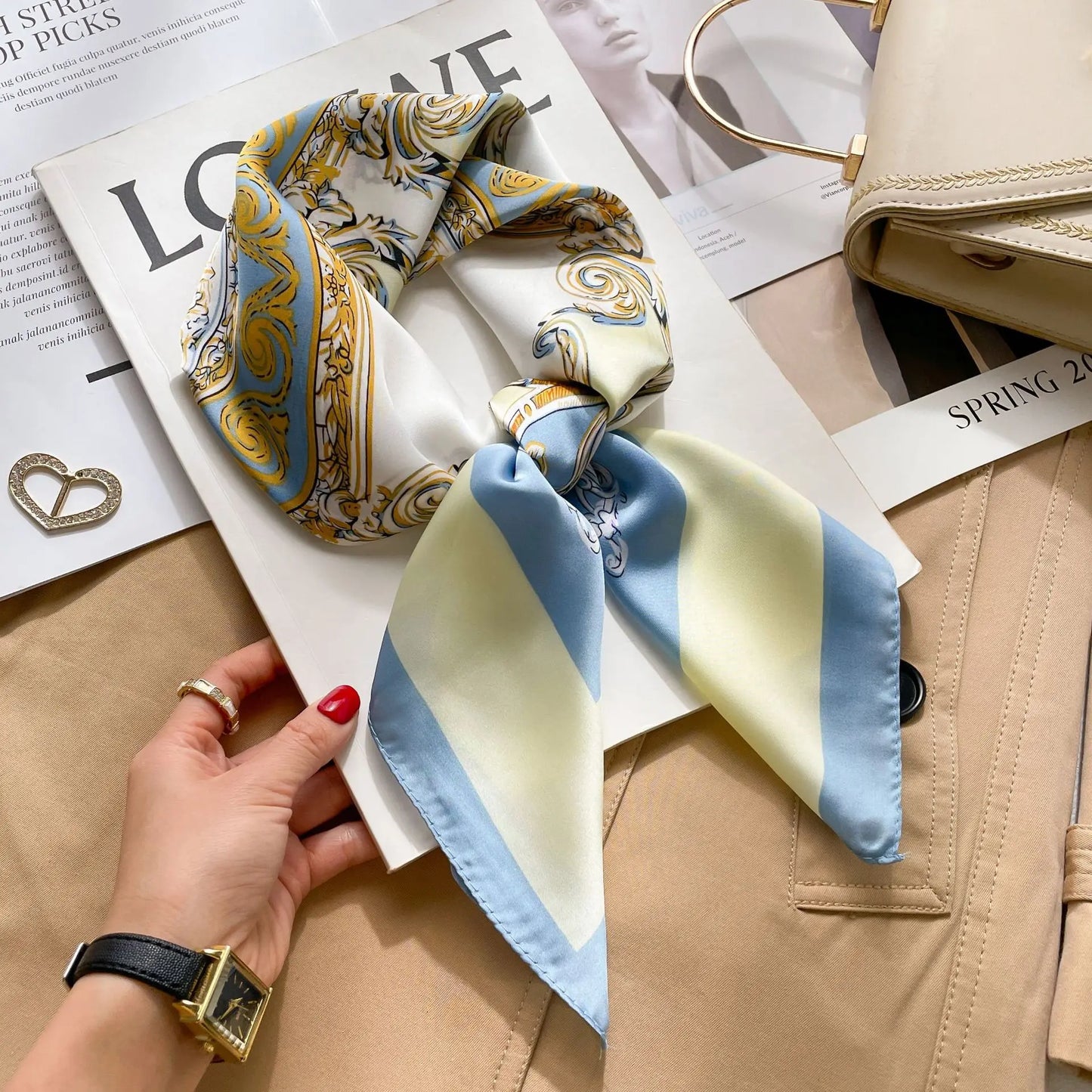 Fashion Printed Polyester Scarf