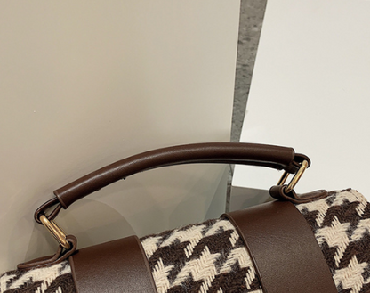 Houndstooth Bag for Daily Use