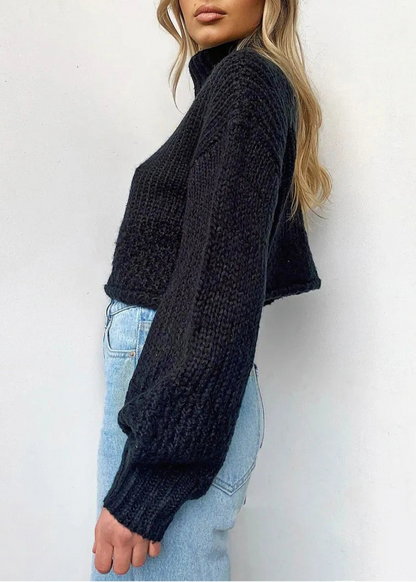 Loose Sleeve Knitted Woolen Sweater