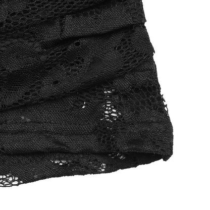 Lace Slim Fit Patchwork V-neck Top