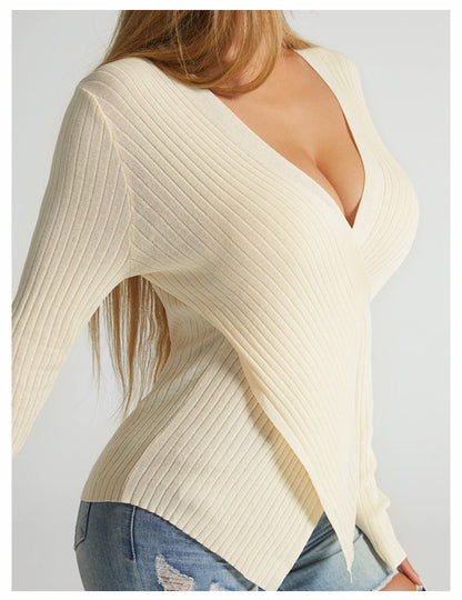 Irregular Cross Sweater