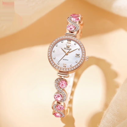 High-Grade Fritillary Face Quartz Watch Elegant Luxury
