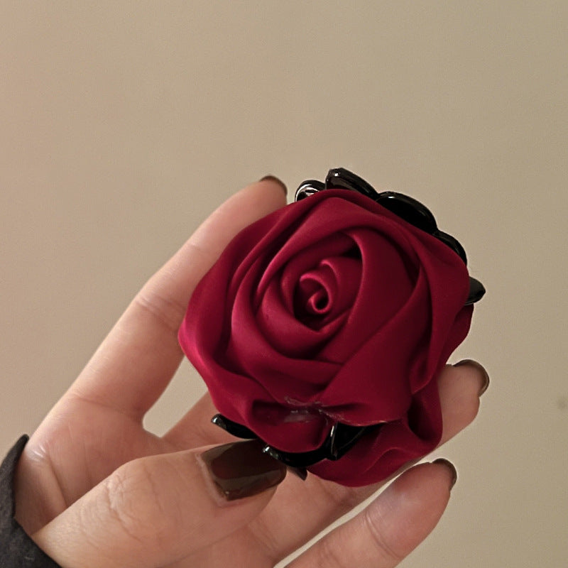 Vintage Rose Hair Clip Medium Hair