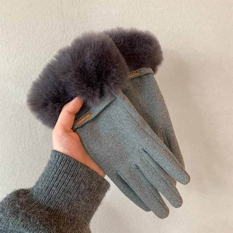 Touch Screen Fleece-Lined Winter Gloves
