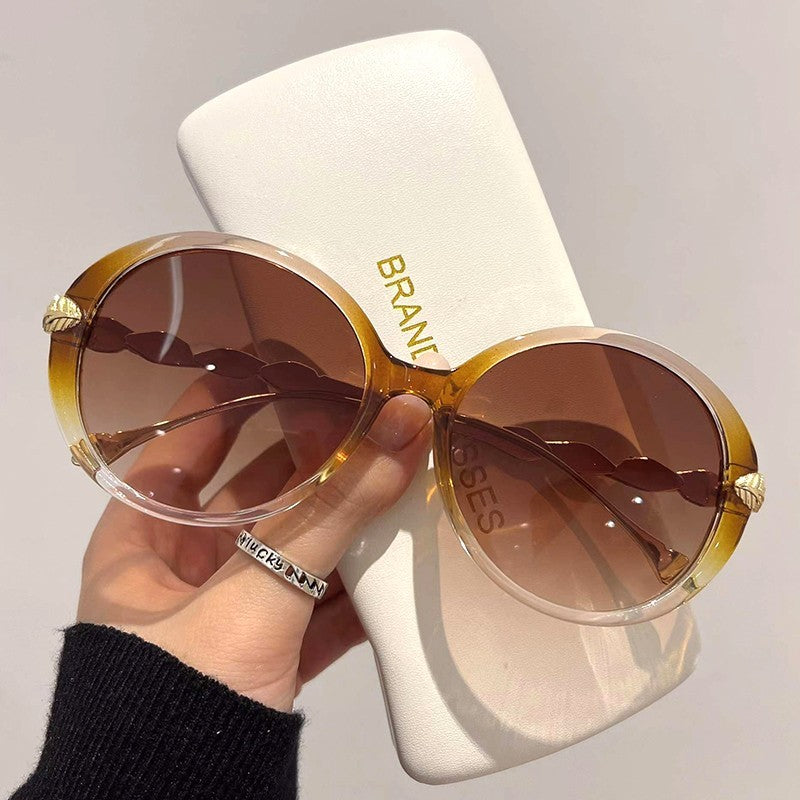 Concave Shape Retro Sunglasses UV Protection Shades