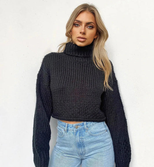 Loose Sleeve Knitted Woolen Sweater