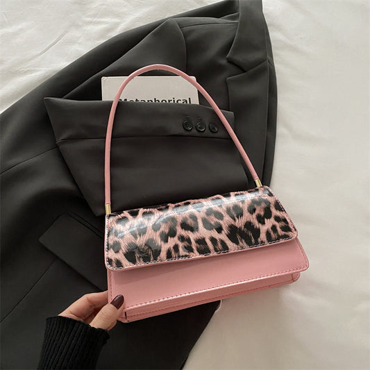 Leopard Print Shoulder Messenger Bag Trendy Special-Interest Tote