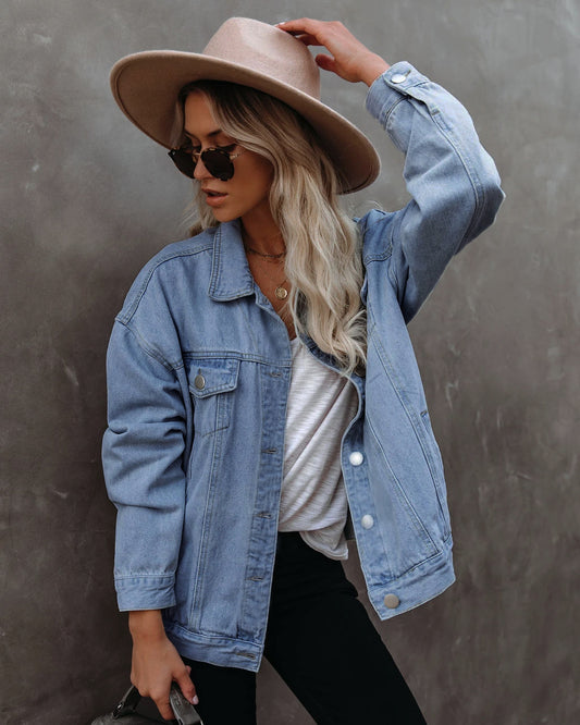 Denim Casual Jacket Lightweight Trendy