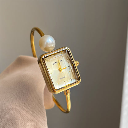 Pearl Pearl Bracelet Watch Elegant Niche Jewelry Timepiece