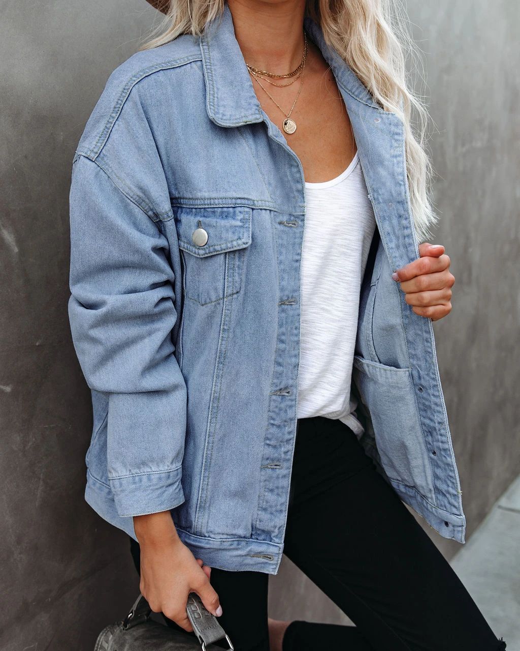 Denim Casual Jacket Lightweight Trendy