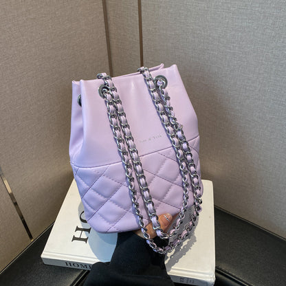 One-Shoulder Bucket Crossbody Bag
