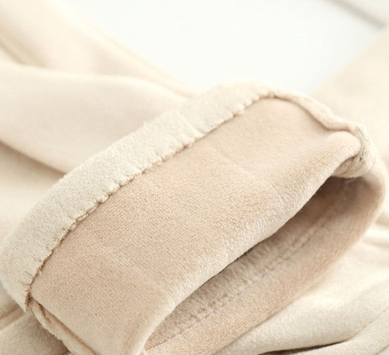Personality Fleece-Lined leather Winter Gloves