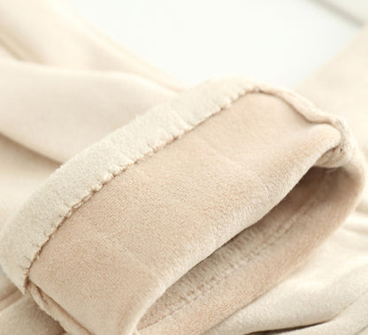 Personality Fleece-Lined leather Winter Gloves