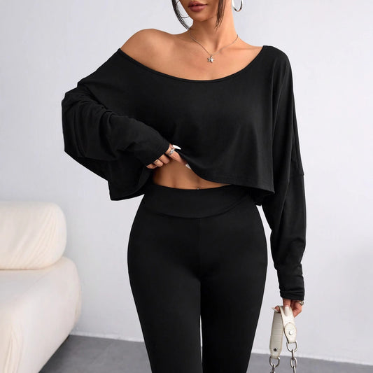 Loose Street Fashion Batwing Sleeve Top