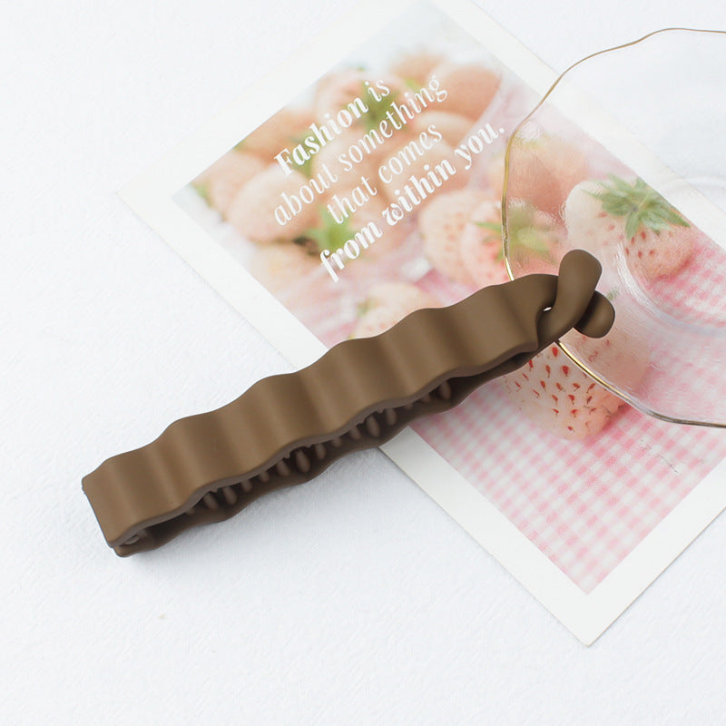 12cm Wavy Banana Hair Clip Erect
