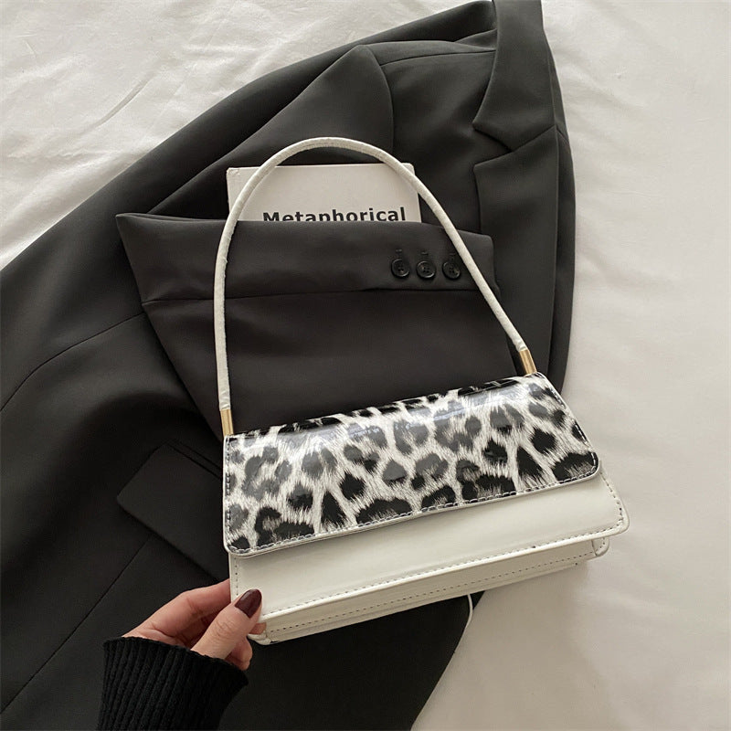 Leopard Print Shoulder Messenger Bag Trendy Special-Interest Tote