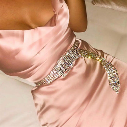 Diamond Inlaid Ten-row Diamond Waist Chain