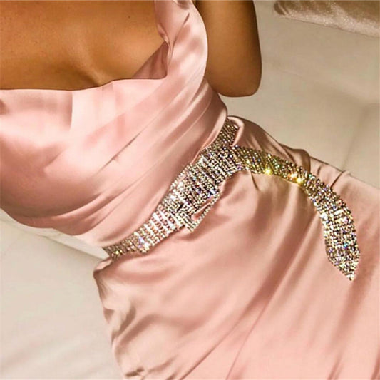 Diamond Inlaid Ten-row Diamond Waist Chain