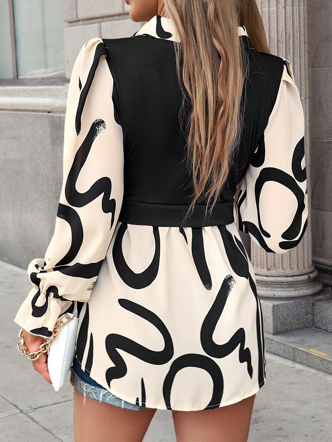 Holiday Casual Stitching & Printed Shirt