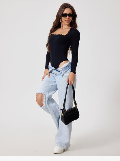 Long Sleeve Yoga Bodysuit