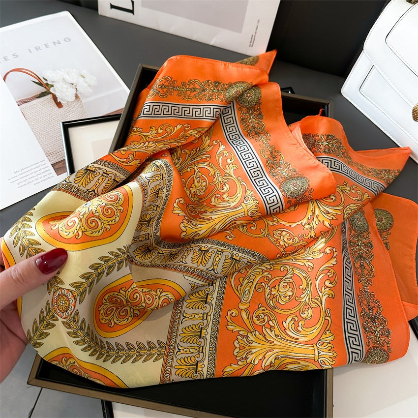 Light Luxury Silk Scarf – 70cm Elegant
