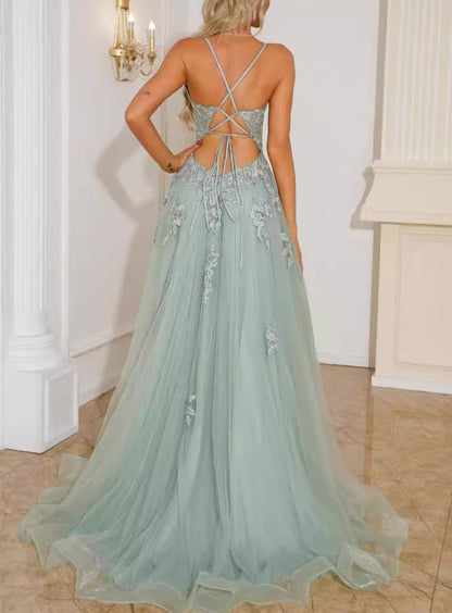 Long Evening Dress Elegant Formal Gown