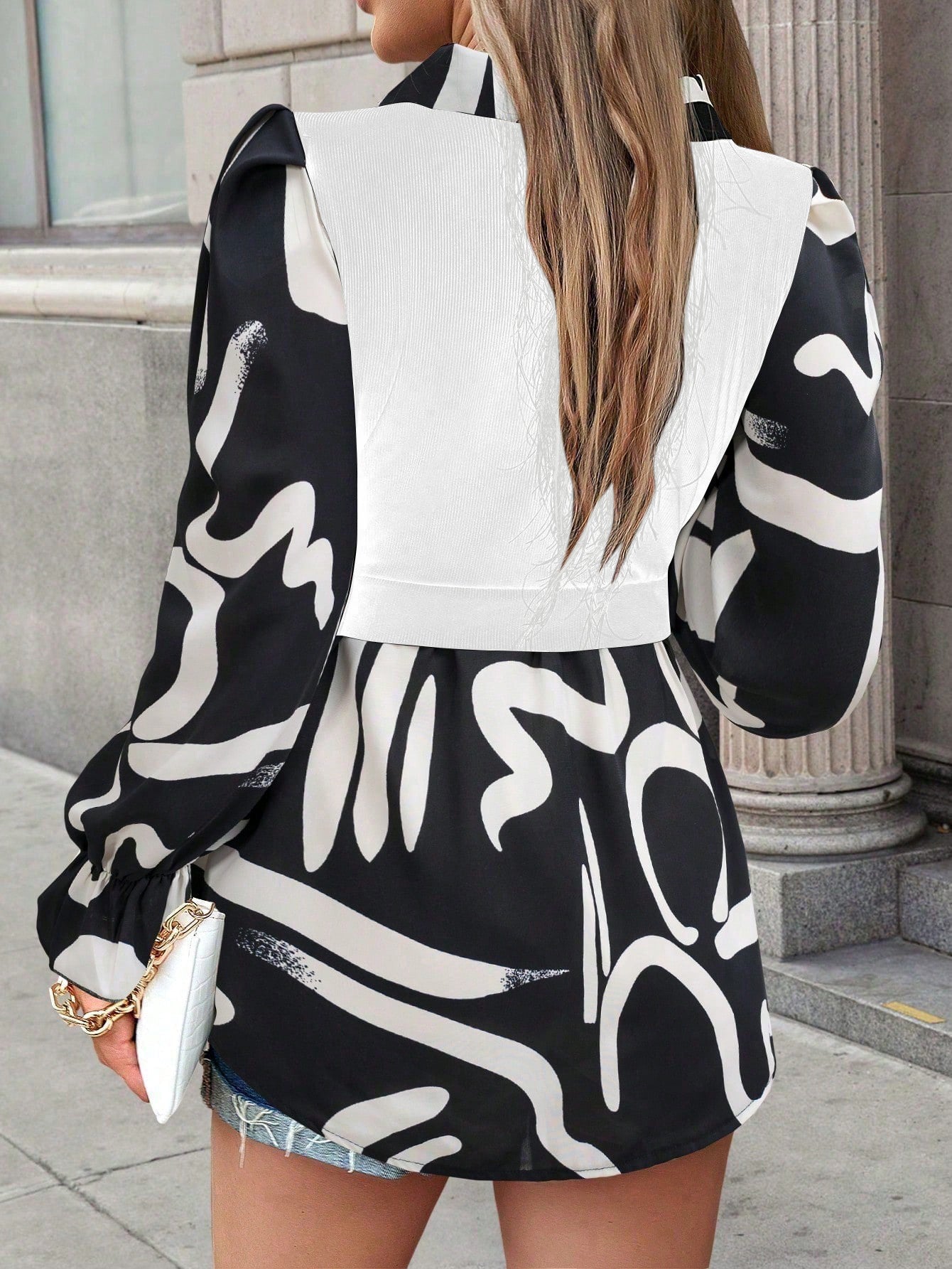 Holiday Casual Stitching & Printed Shirt