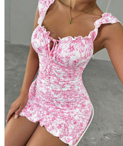 Sweet Spring Dress Casual Elegant One-Piece
