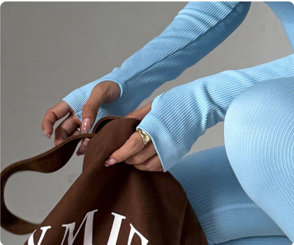 Long Sleeve Bodysuit Quick-Drying Tight Fitness & Yoga Outfit
