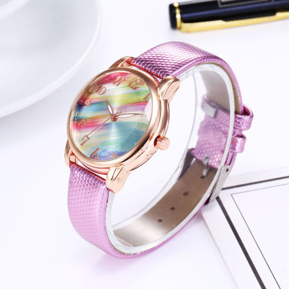 Rainbow Face Watch Colorful Dial