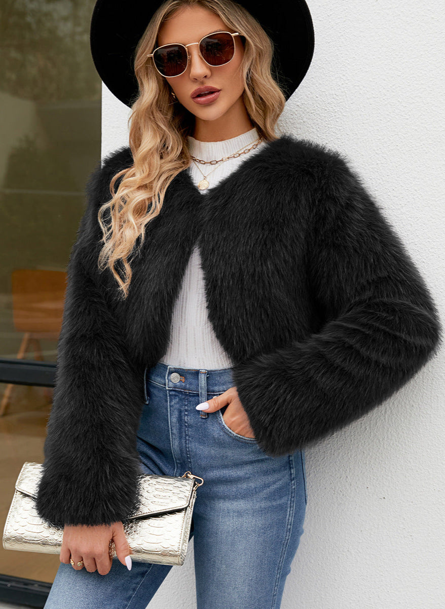 Fashion Fur Short Warm Jacket