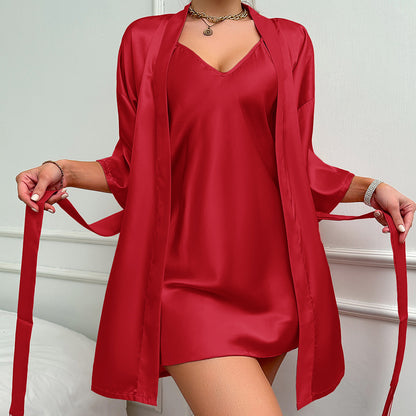 Silk Two-Piece Set – Summer Loungewear