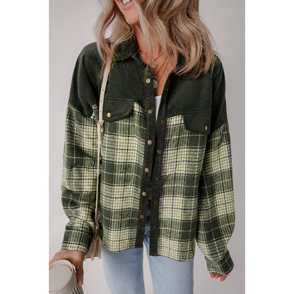 Color Contrast Patchwork Jacket Unique Special-Interest Outerwear